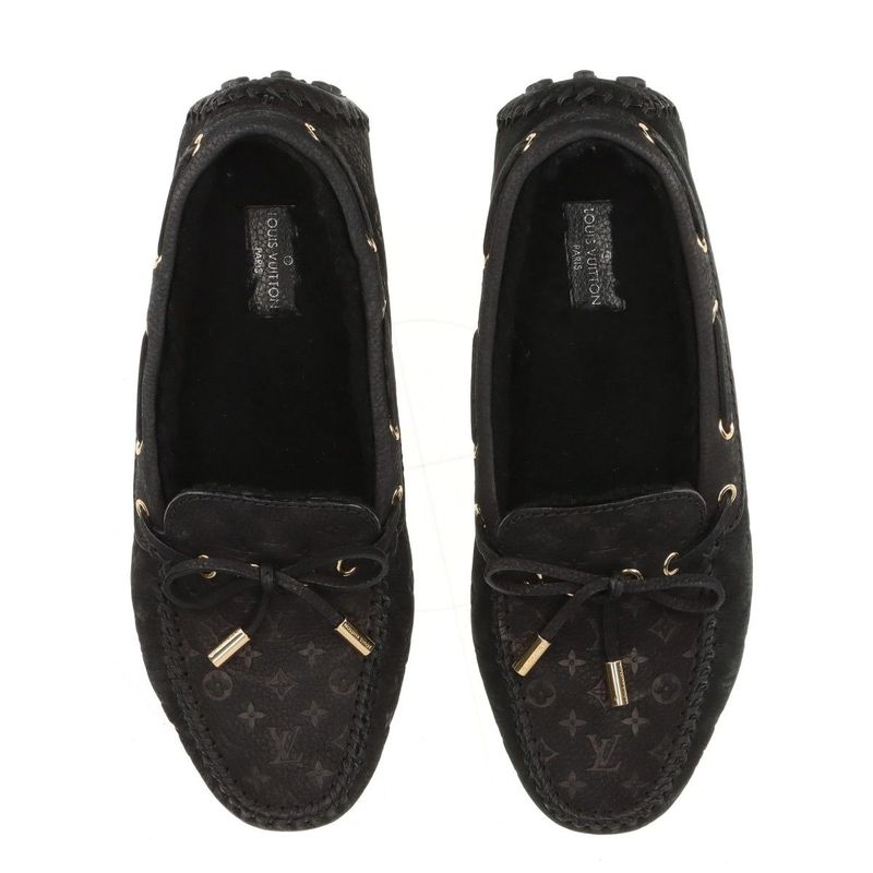 Louis Vuitton Arizona Line 18 Monogram Leather Driving Shoes 36 Nd0168 — view 7