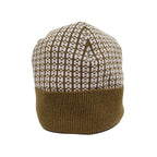 Hermes Knit Hat Beanie Brown Pink M Size Cashmere Cap — view 4