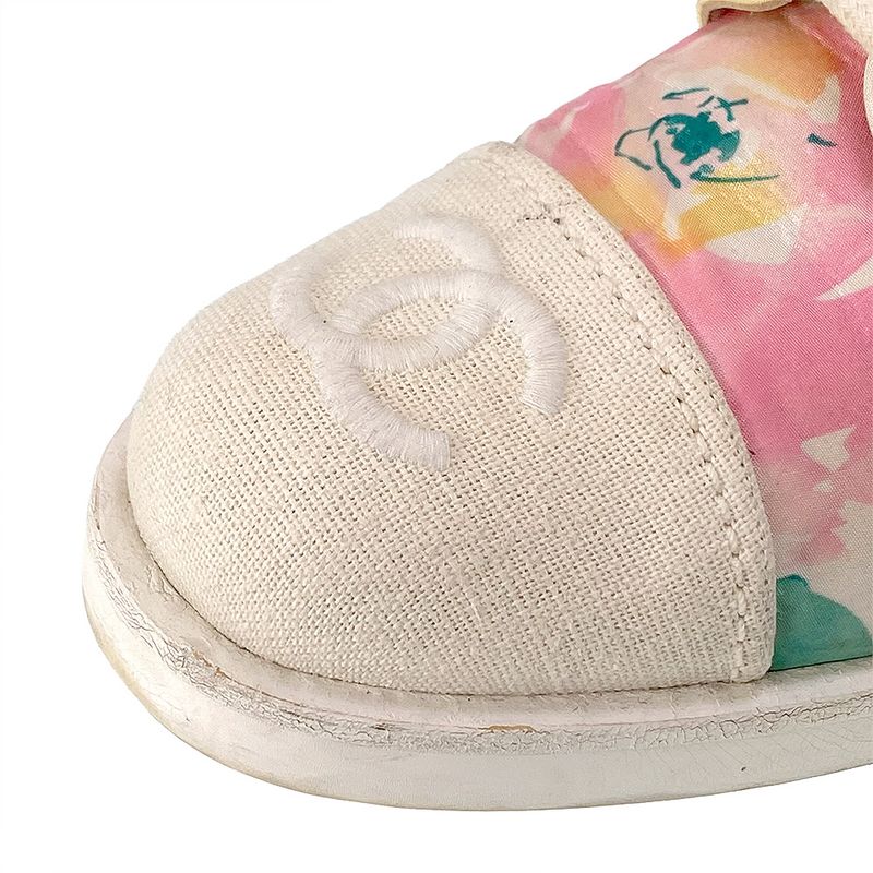 Chanel All-Print Floral Pink Sneaker — view 5
