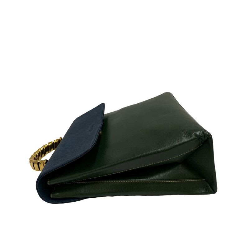Loewe Vintage Velasquez Twist Handle Leather 2-Way Shoulder Bag