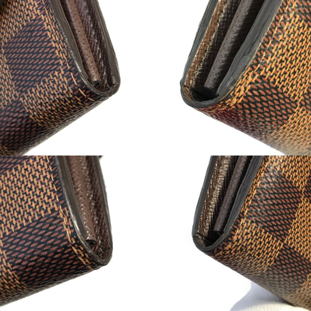 Louis Vuitton Long Wallet Portefeuille Sarah Damier Ebene Pocket — view 8