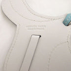 Hermes Paddock Cell Vorsoft Blue Atoll White Bag Charm Key Holder 1355 — view 4