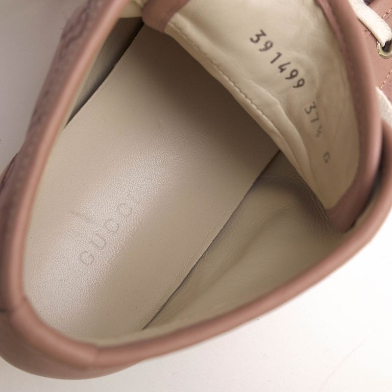 Gucci Shoes Sneakers High Cut Women Leather Pink — view 8