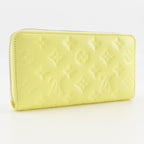 Louis Vuitton Zippy Wallet Coussin Lambskin Smiley Yellow Long — view 3