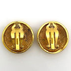 Chanel Earrings Gold Coco Mark Vintage GP — view 3