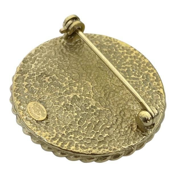 Chanel Brooch Pin Accessories Small Coco Mark GP Gold Pink — view 6