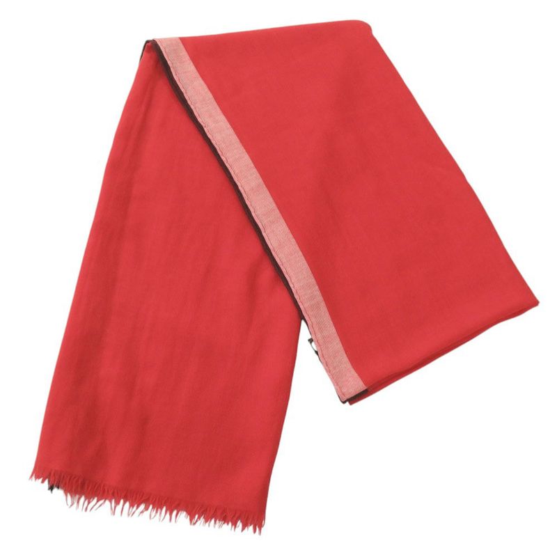 Hermes Cashmere Red Stole 0454 — view 3