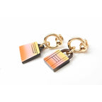 Hermes Earrings Fusion Amulet Maroquinier Buffalo Horn Cadenas Kelly — view 3