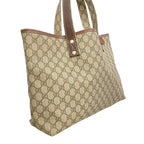 Gucci Tote GG Supreme Beige Brown Champagne Gold — view 2