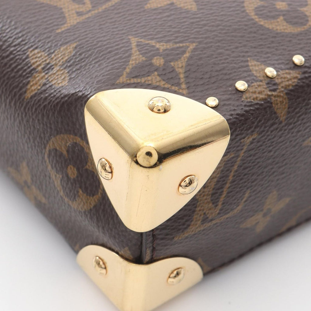 Louis Vuitton Handbag Camera Box Noir Black Canvas Leather — view 5
