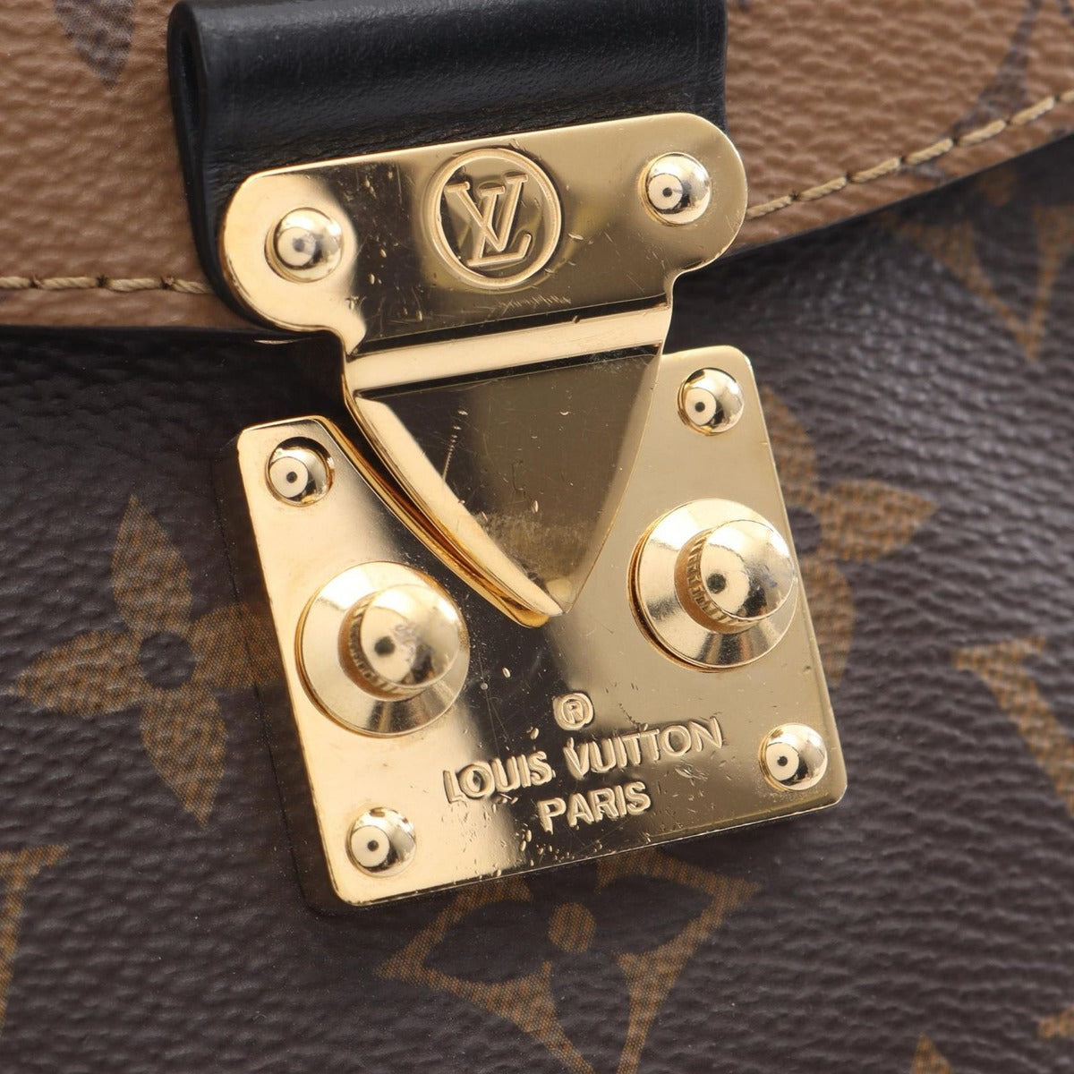 Louis Vuitton Handbag Camera Box Noir Black Canvas Leather — view 7