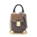 Louis Vuitton Handbag Camera Box Noir Black Canvas Leather
