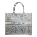 Christian Dior Book Tote Large Shoulder Bag Toile De