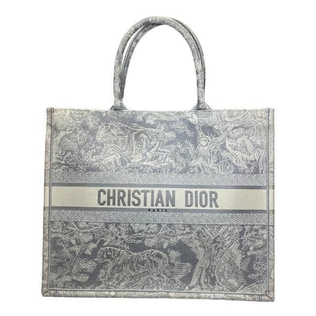 Christian Dior Book Tote Large Shoulder Bag Toile De