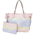 Louis Vuitton Neverfull Monogram Escale MM Tote Shoulder Bag Pastel