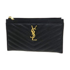 Saint Laurent Paris Leather Pouch