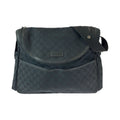 Gucci Black Silver GG Canvas Shoulder Bag