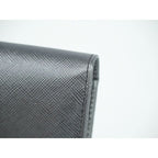 Prada Saffiano Leather Long Wallet Silver 2 M0836 — view 6