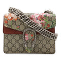 Gucci Dionysus GG Blooms Chain Bag Shoulder Taiga Head Suede Beige
