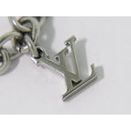 Louis Vuitton LV Bracelet Monogram Gold Metal Silver — view 4