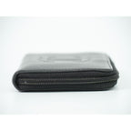 Chanel Coco Mark Round Zipper Long Wallet Caviar Leather — view 3