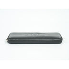 Chanel Coco Mark Round Zipper Long Wallet Caviar Leather — view 4