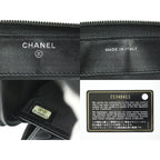 Chanel Coco Mark Round Zipper Long Wallet Caviar Leather — view 9