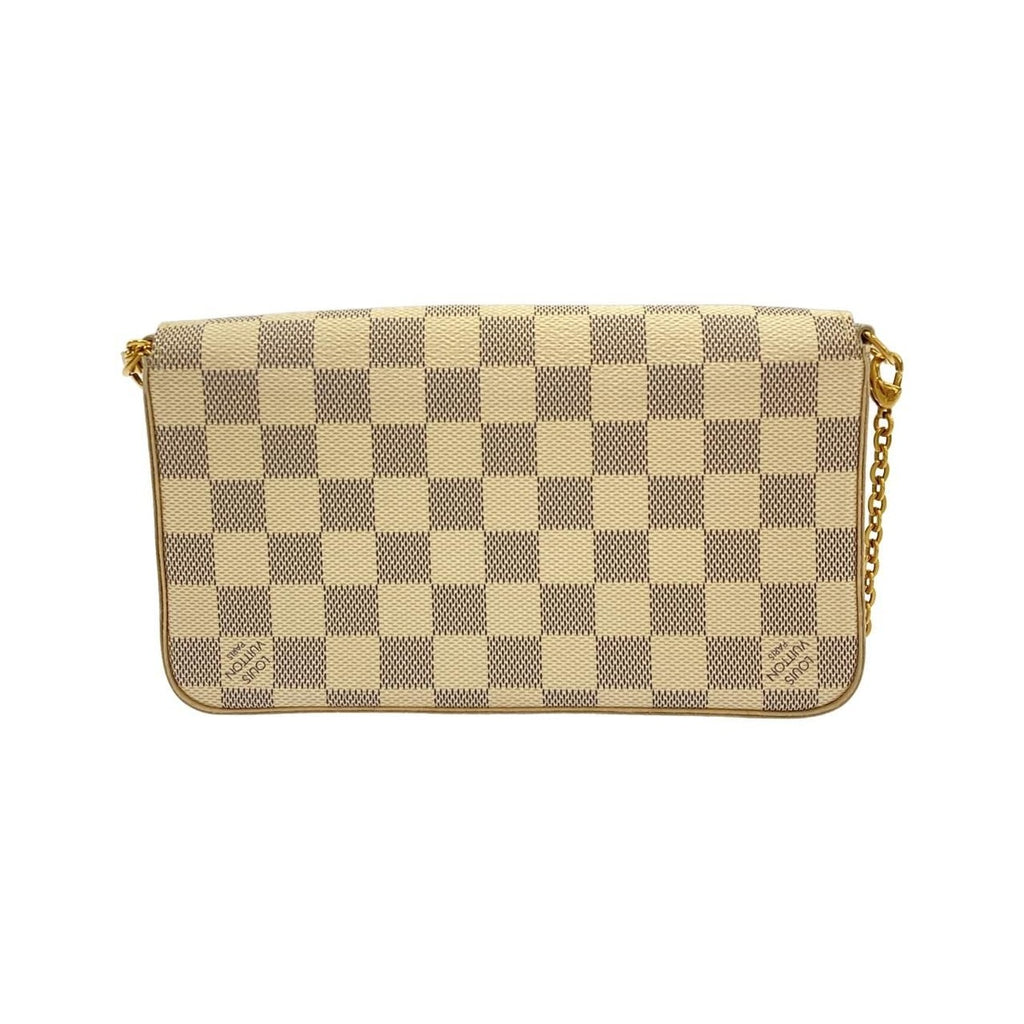 Louis Vuitton Damier Azur Pochette Shoulder Bag Gold — view 2