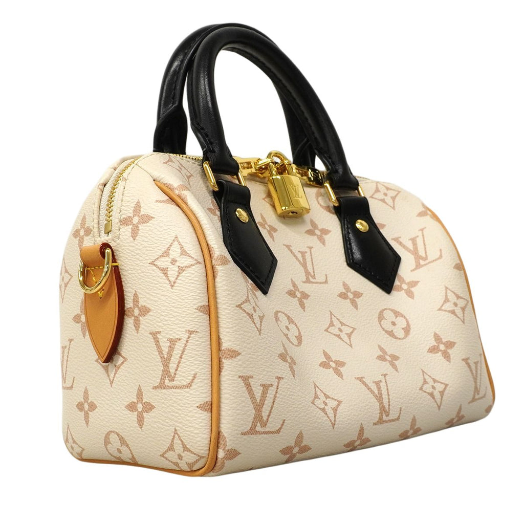 Louis Vuitton Handbag Monogram Dune Speedy Bandouliere 20 Beige Black 2-Way — view 2
