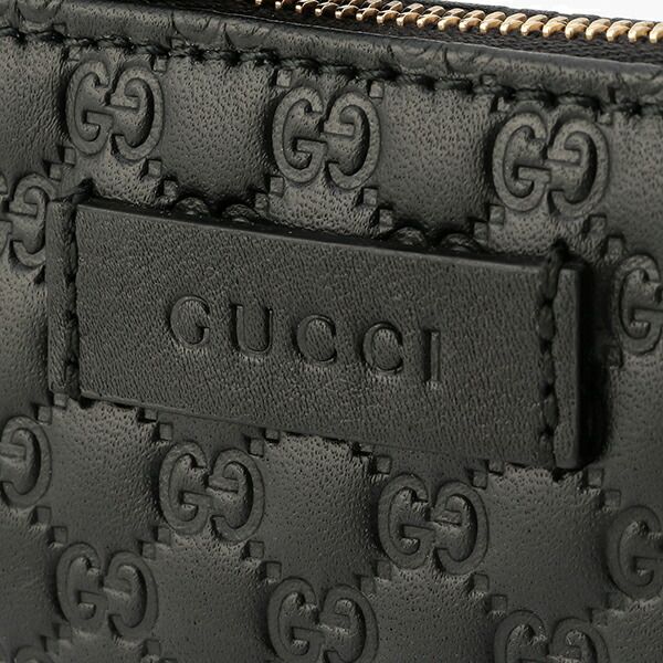 Gucci Coin Case Micro Guccissima Black — view 7