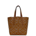 Loewe T Tote Brown Anagram Studded