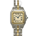 Cartier Panthere 1 Row SM Combination Watch Ivory YG Yellow