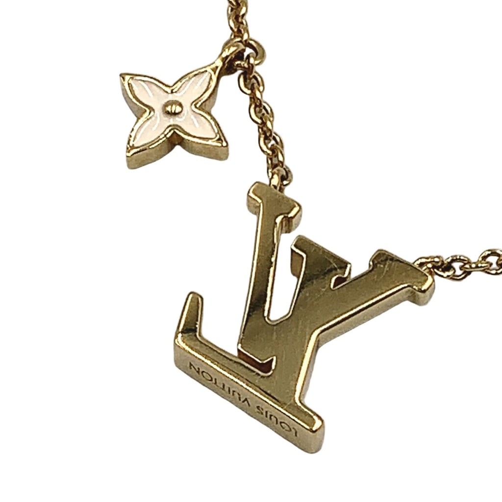 Louis Vuitton LV Iconic Enamel Gold White Necklace — view 2