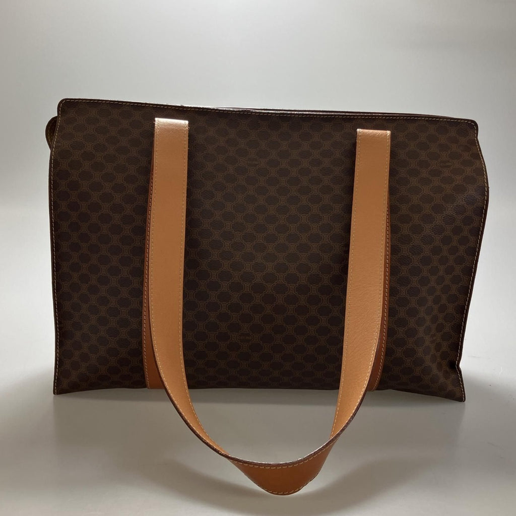 Celine Tote Bag Macadam Pattern Internal Peeling Mc96 Brown — view 2