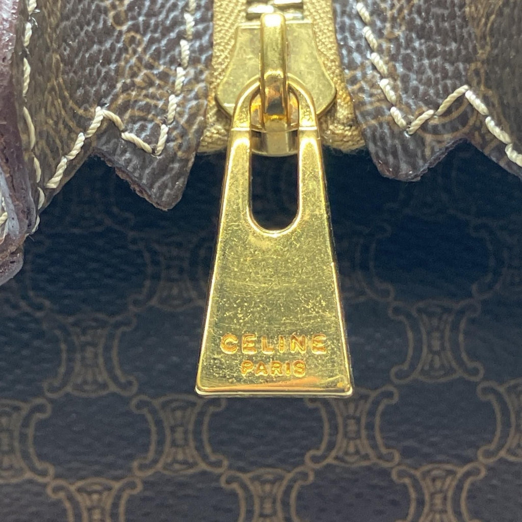 Celine Tote Bag Macadam Pattern Internal Peeling Mc96 Brown — view 7