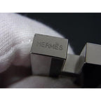 Hermes Motif Cadena Padlock Key Silver Black — view 3