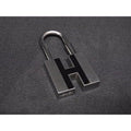 Hermes Motif Cadena Padlock Key Silver Black