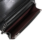 Chanel Chain Black Silver Caviar Leather Quilted Wallet Pochette Shoulder Bag — view 4