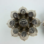 Chanel CC Logo Earrings Silver Vintage — view 8