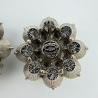 Chanel CC Logo Earrings Silver Vintage — view 9