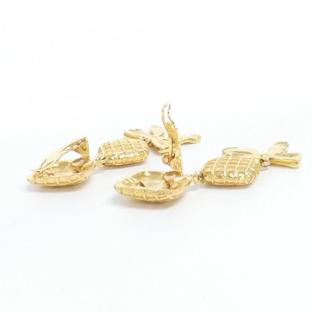 Chanel Vintage Earrings Gold — view 4