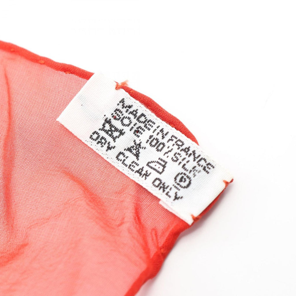 Hermes Scarf Shawl Carre 140 Muslin Roseraie Silk Red Multicolor — view 4