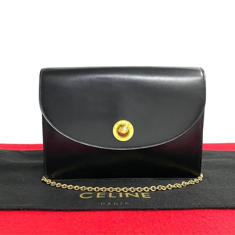 Celine Star Ball Logo Hardware Leather Chain Mini