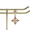 Louis Vuitton Monogram Earrings 18K Yellow Gold