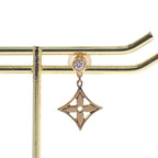 Louis Vuitton Monogram Earrings 18K Yellow Gold