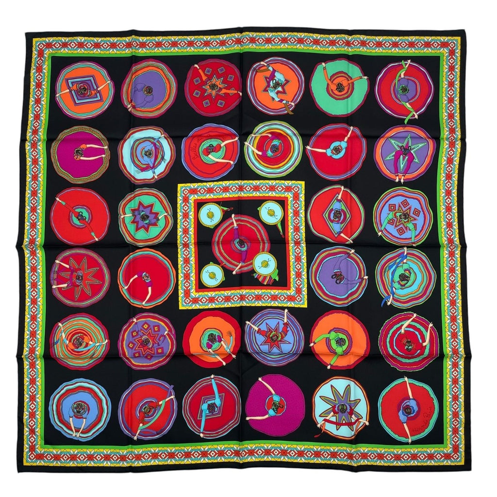 Hermes Scarf Carre 90 100% Silk Millefleurs du Mexique Beautiful Mexican — view 2