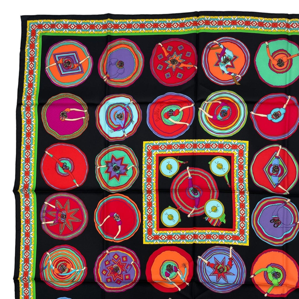 Hermes Scarf Carre 90 100% Silk Millefleurs du Mexique Beautiful Mexican — view 3