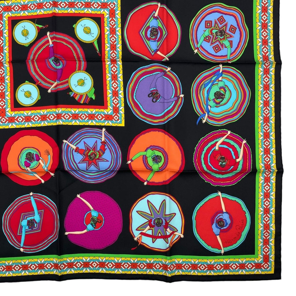 Hermes Scarf Carre 90 100% Silk Millefleurs du Mexique Beautiful Mexican — view 6