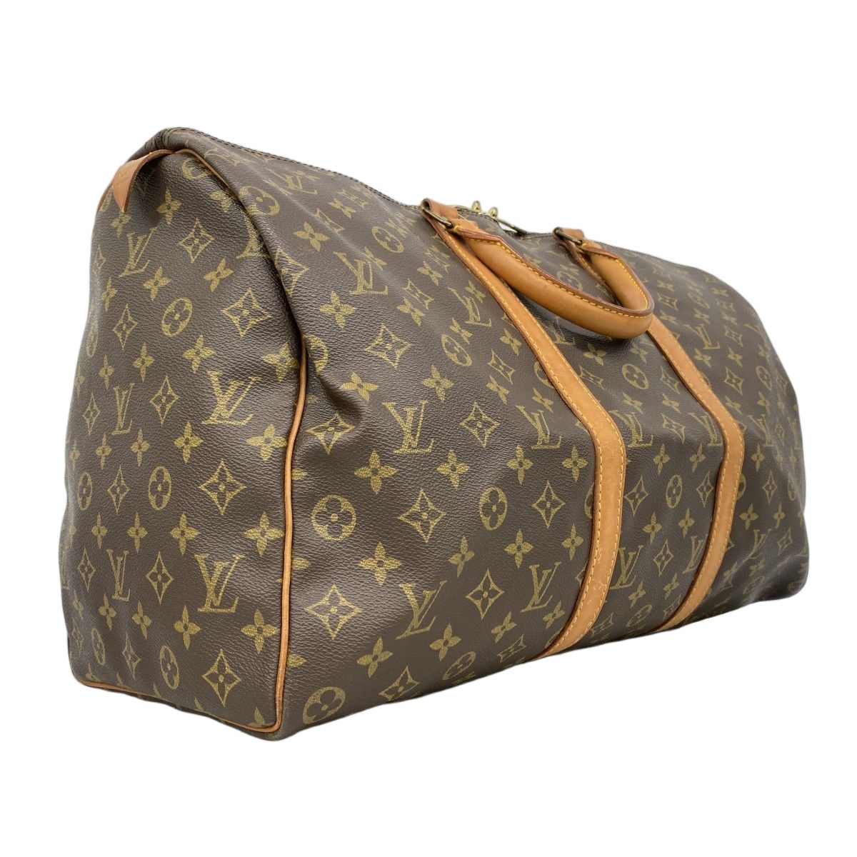 Louis Vuitton Boston Bag Monogram Keepall 50 Brown — view 2