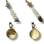Christian Dior Bracelet Gold Hardware Pearl Star Rhinestone Vintage Work — view 7